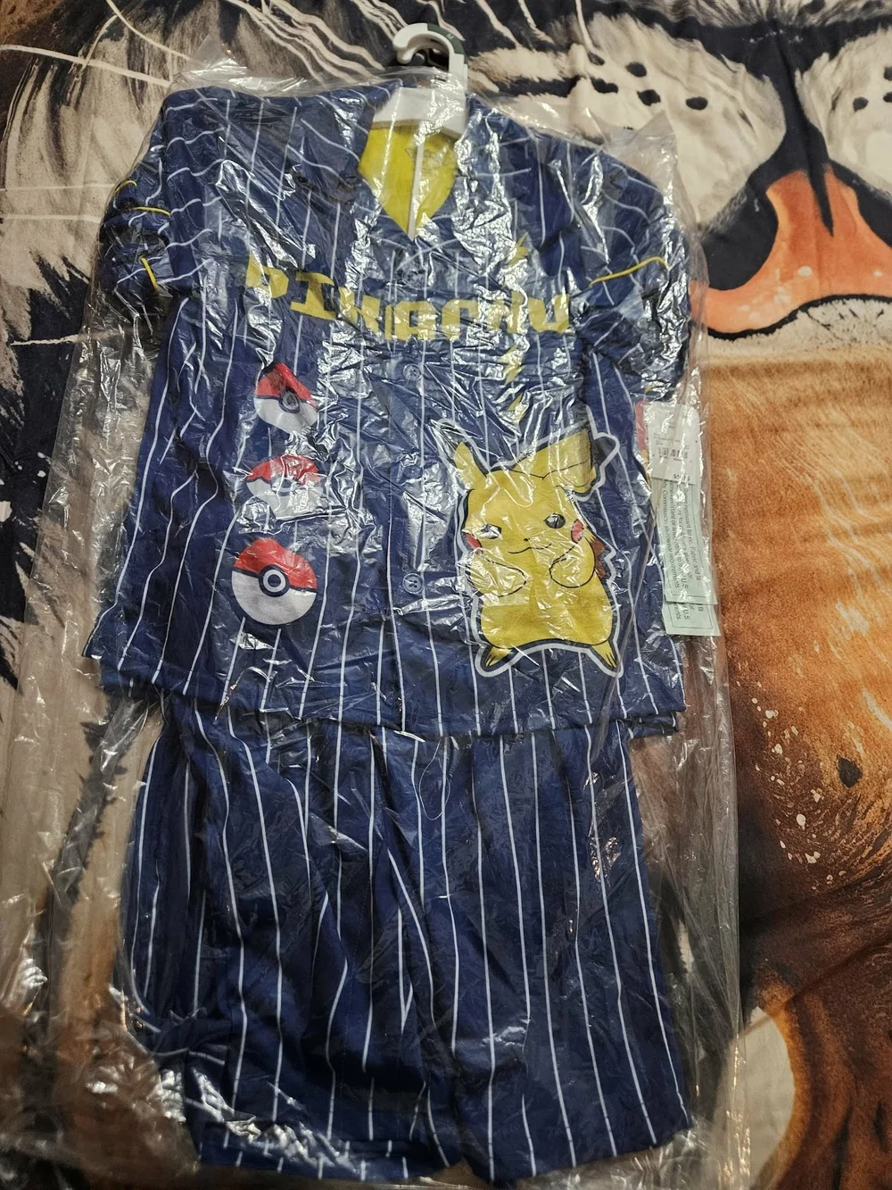 Pikachu Navy Blue Kids Pajama Set - Short Sleeve & Shorts